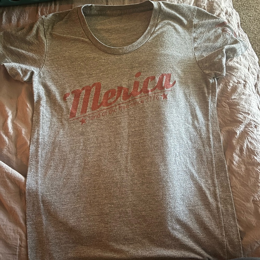 Gray 'Merica Graphic T-Shirt